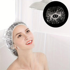 10Pcs Disposable Waterproof Shower Caps for Women and Men