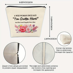 Retirement Makeup Bag for Women - Funny Retirement Gift