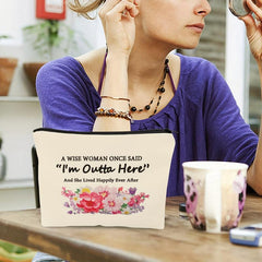 Retirement Makeup Bag for Women - Funny Retirement Gift