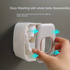 Auto Toothpaste Dispenser Hands-Free Squeezer for Bathroom