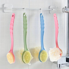 3pcs Shower Body Brush With Bristles And Loofah 2 In 1 Bath Sponge