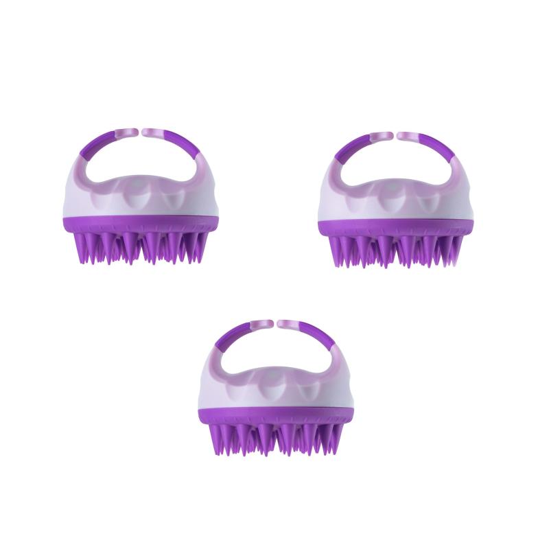 Silicone Scalp Massager Shampoo Brush Shower Cleansing Exfoliator