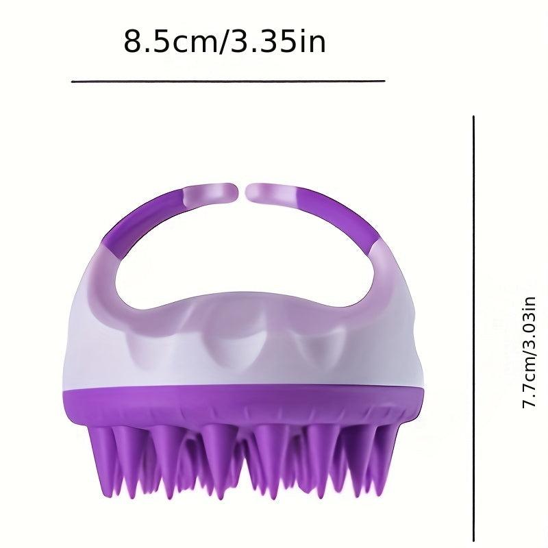 Silicone Scalp Massager Shampoo Brush Shower Cleansing Exfoliator