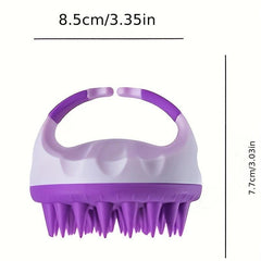 Silicone Scalp Massager Shampoo Brush Shower Cleansing Exfoliator