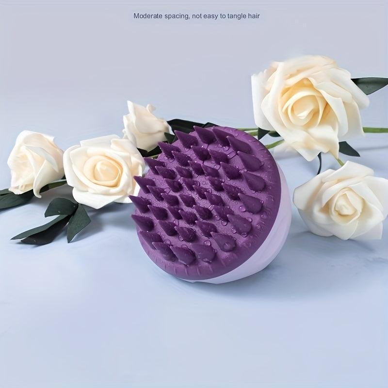 Silicone Scalp Massager Shampoo Brush Shower Cleansing Exfoliator