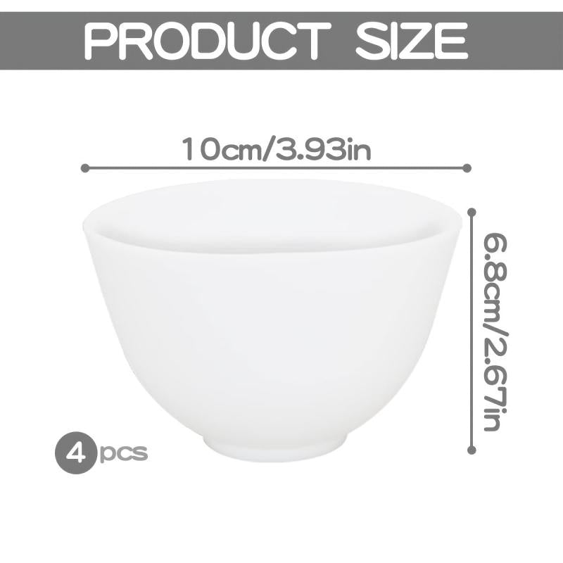 Silicone Face Mask Mixing Bowl Set for Home Salon
