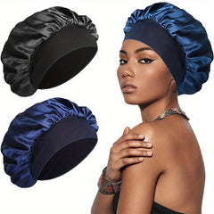 Satin Solid Night Sleep Cap for Women