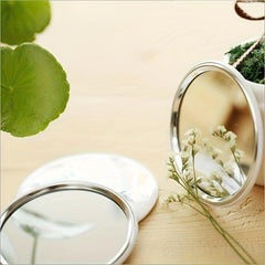 Mini Makeup Mirror Round Cosmetic Touch up Mirror Travel Portable