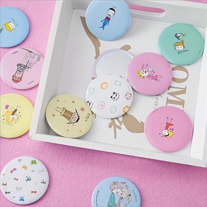 Mini Makeup Mirror Round Cosmetic Touch up Mirror Travel Portable