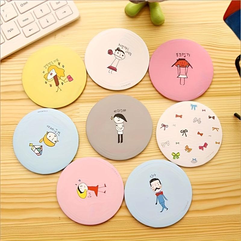 Mini Makeup Mirror Round Cosmetic Touch up Mirror Travel Portable