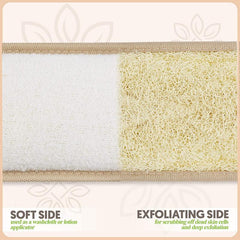 Natural Loofah Back Scrubber for Deep Shower Cleaning