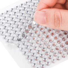 6 Pcs Face Gems Self Adhesive Rhinestones Makeup Jewelry