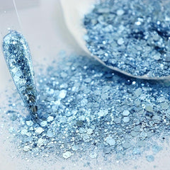 20g Matte Chunky Nail Art Glitter Flakes Holographic Hexagon Sequins