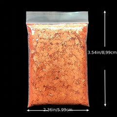 20g Matte Chunky Nail Art Glitter Flakes Holographic Hexagon Sequins