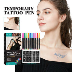 Temporary Tattoo Pen Set Face Body DIY Makeup Halloween