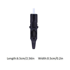 10pcs Ballpoint Tattoo Cartridge Needles, Practice Drawing Set, Motor Pen Grip