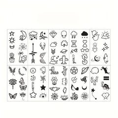 240 Patterns Cute Waterproof Tattoo Stickers for Girls