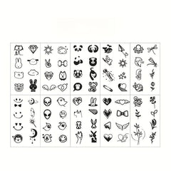 240 Patterns Cute Waterproof Tattoo Stickers for Girls