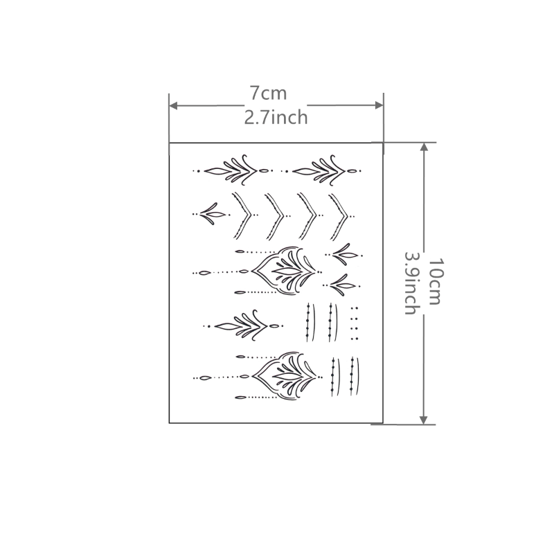 Waterproof Lace Tattoo Sticker for Fingers Long Lasting Temporary Tattoo
