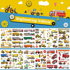 Boys Cars & Trucks Temporary Tattoos - 12 Sheets