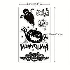 Halloween Spider Bat Tattoo Sticker Paper