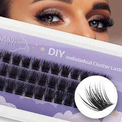 Feather Fan Lashes Flame Wheat Style False Eyelashes Natural Thick Lazy Makeup