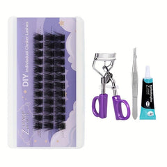 Feather Fan Lashes Flame Wheat Style False Eyelashes Natural Thick Lazy Makeup