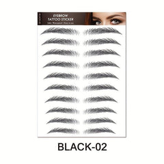 Long Lasting 6D Hair Like Eyebrow Tattoo Stickers Waterproof Brown Makeup
