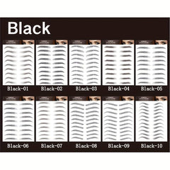 Long Lasting 6D Hair Like Eyebrow Tattoo Stickers Waterproof Brown Makeup