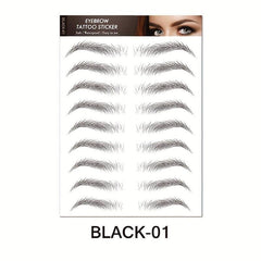 Long Lasting 6D Hair Like Eyebrow Tattoo Stickers Waterproof Brown Makeup