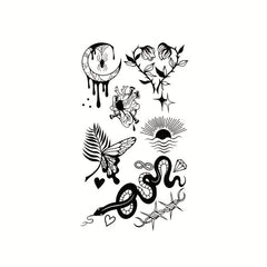 Dark Spider Waterproof Temporary Tattoo Sticker
