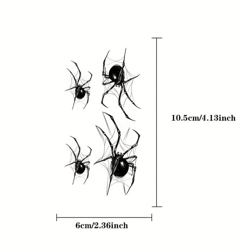 Dark Spider Waterproof Temporary Tattoo Sticker