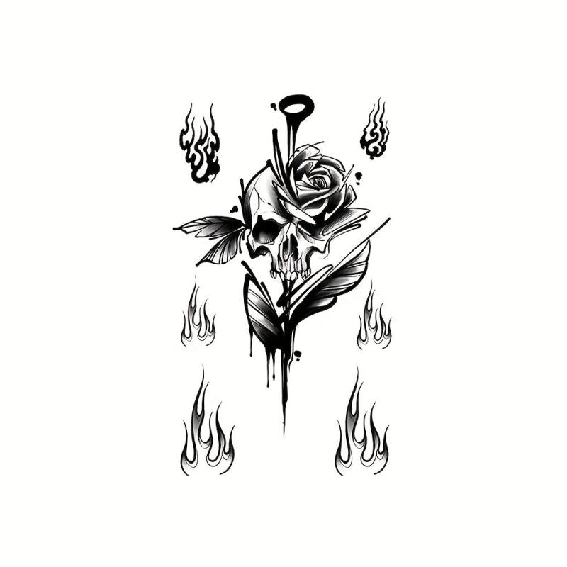 Dark Spider Waterproof Temporary Tattoo Sticker