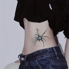 Herbal Juice Semi Permanent Hot Girl Red Spider Tattoo Stickers