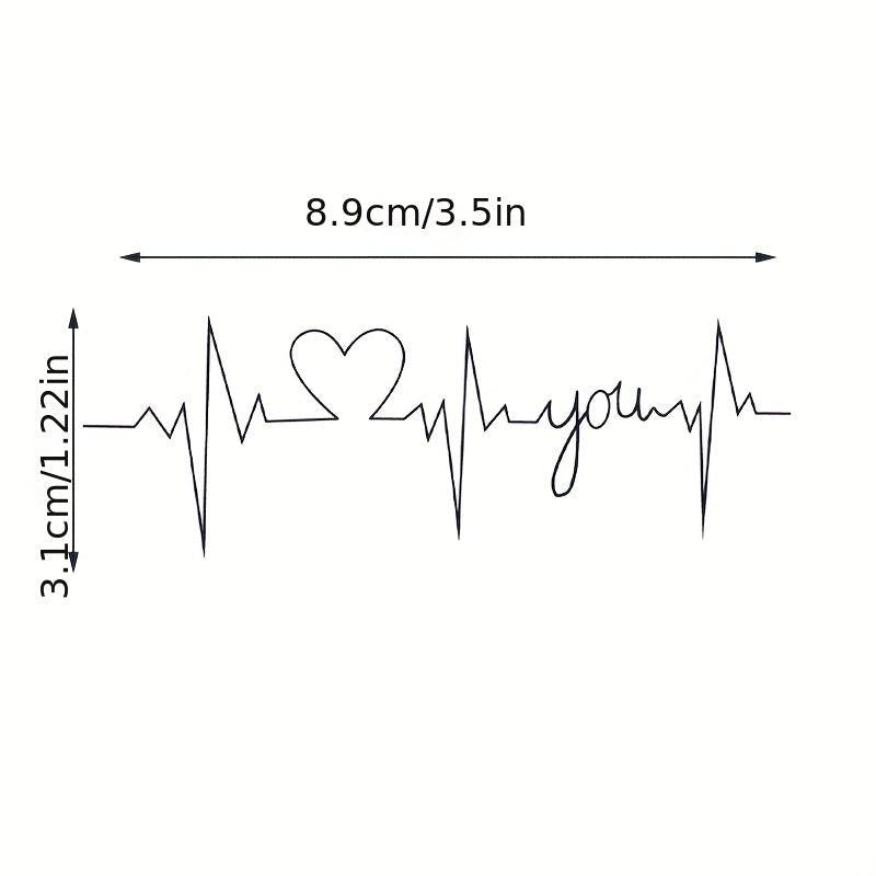 Herbal Heartbeat Tattoo Nightclub Party Body Decoration Temporary Tattoo