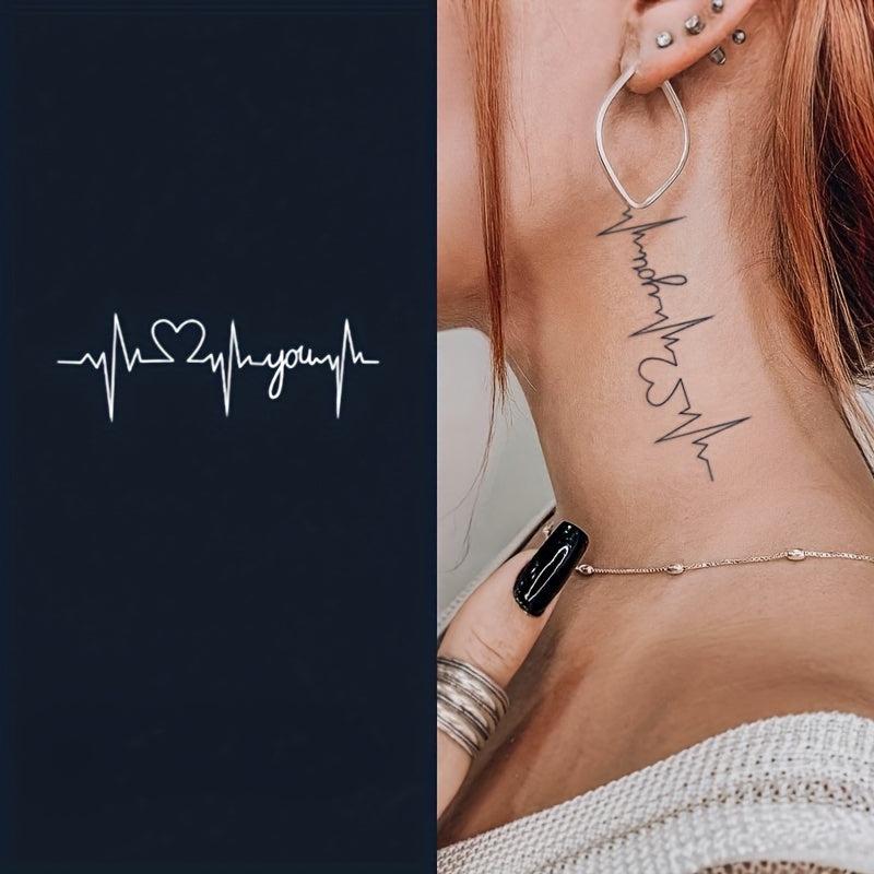 Herbal Heartbeat Tattoo Nightclub Party Body Decoration Temporary Tattoo