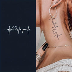 Herbal Heartbeat Tattoo Nightclub Party Body Decoration Temporary Tattoo