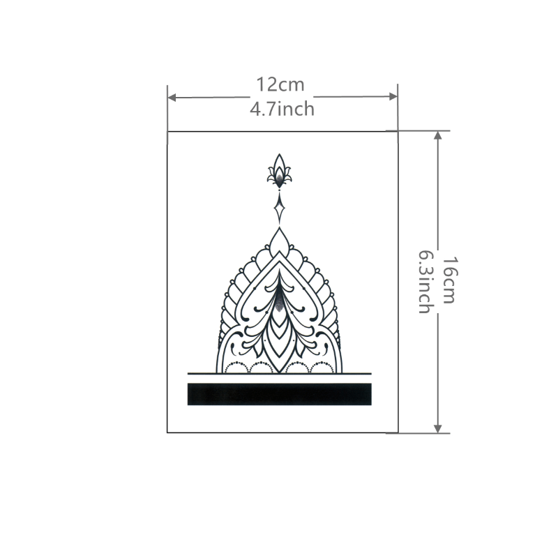 Flower Lace Waterproof Temporary Tattoo Sticker Foot & Leg Ring