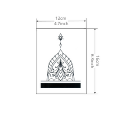 Flower Lace Waterproof Temporary Tattoo Sticker Foot & Leg Ring