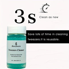 Lash Tweezers Cleaning Tool with 2 Spongeballs