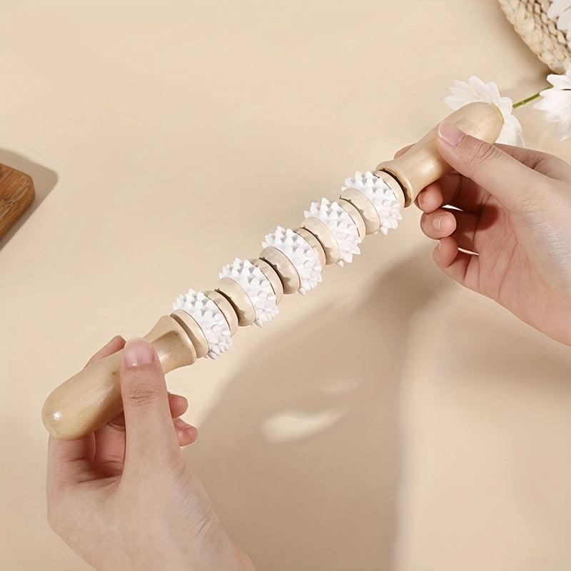 Wooden Massage Roller Stick for Muscle Relaxation
