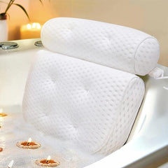 Luxury Bath Pillow with Non-Slip Suction Cups