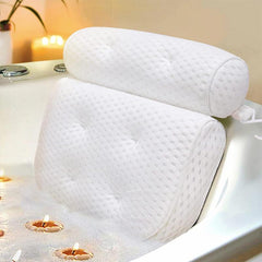 Luxury Bath Pillow with Non-Slip Suction Cups