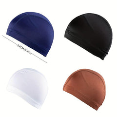 3pcs Elastic Swim Cap Quick Drying Bathing Cap Men Women Youth