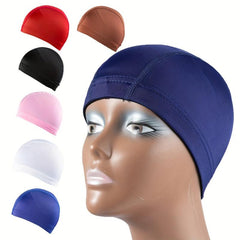 3pcs Elastic Swim Cap Quick Drying Bathing Cap Men Women Youth