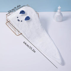 Microfiber Hair Towel - Absorbent Dry Hair Towel Head Towel for Ladies and Girls