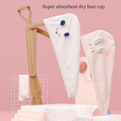 Microfiber Hair Towel - Absorbent Dry Hair Towel Head Towel for Ladies and Girls