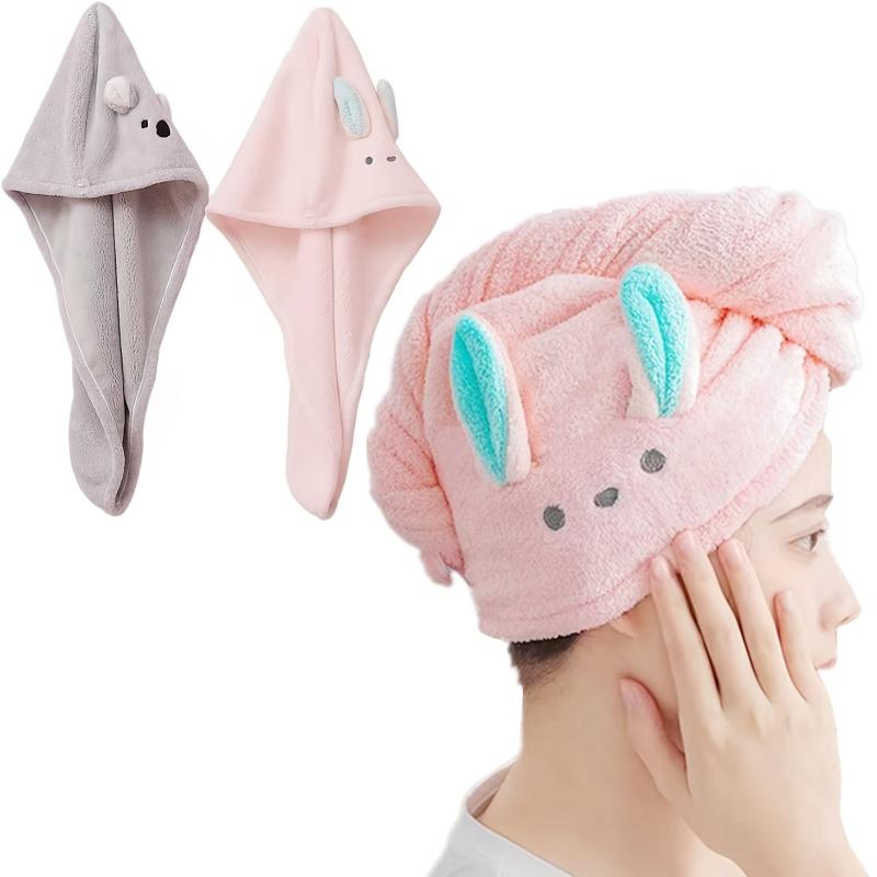 Microfiber Hair Towel - Absorbent Dry Hair Towel Head Towel for Ladies and Girls