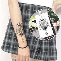 Waterproof Flower Tattoo Stickers for Women - 8 Sheets