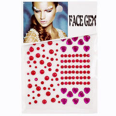 Pearl Stickers Acrylic Peach Heart Stickers